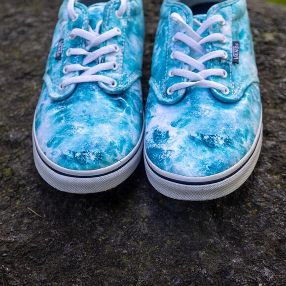Vans Blue Marble Water sz 10 Very Good Used - Picture 7 of 11